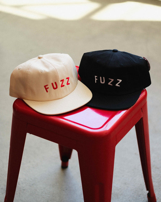 Fuzz Embroidered Snapback - Black and White