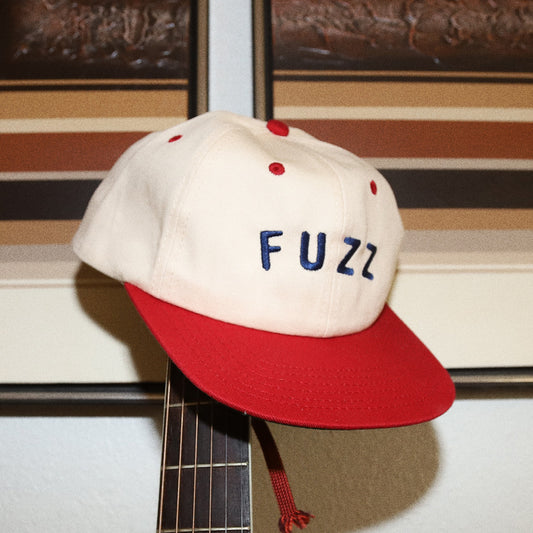 Fuzz Embroidered Snapback - Red + Blue